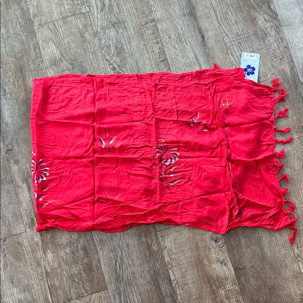 NWT bright pink Hawaiian sarong